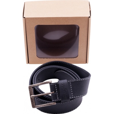 Wrangler opasek W0081US01 BLACK BASIC STITCHED BELT