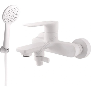 RAV SLEZÁK NL154.5/1BMAT - Комплект за вана със смесител NIL, матово бял (RV0116)