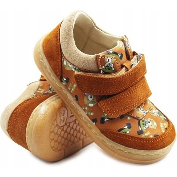 Jamet dětské boty na jaro typu barefoot na suchý zip 1126