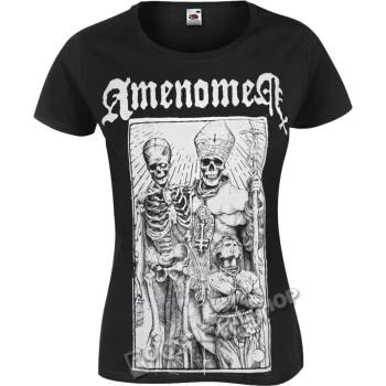 Image 1 of AMENOMEN тениска хардкор дамски - pope И death - amenomen - omen085da