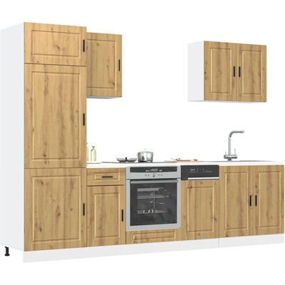 vidaXL Комплект кухненски шкафове от 7 части Kalmar, инженерно дърво (3314790)