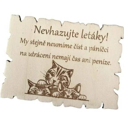 Kočky - cedulka na schránku