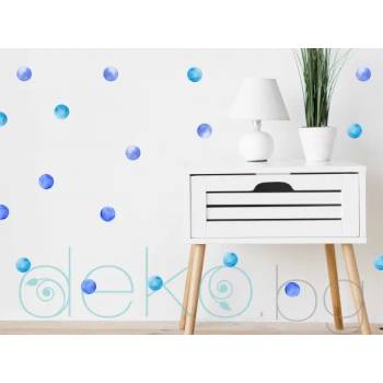 Image 1 of Watercolor полка точки в синьо - комплект (1522)