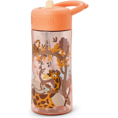Affenzahn Детска бутилка за вода Affenzahn Kid's Kunststoff Trinkflasche Water bottle - Sonnige Savanne - размер 0, 43 l (533-2363-0211)
