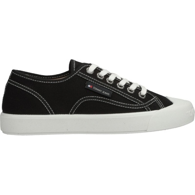 Tommy Hilfiger dámske tenisky TJW FOXING SNEAKER CANVAS čierna biela