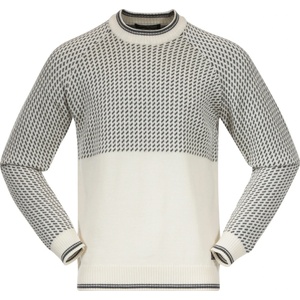 Bergans Мъжки норвежки пуловер Bergans Alvdal Wool Jumper Merino jumper - Vanilla White / Solid Dark Grey - размер XXL (017-1924-0615)