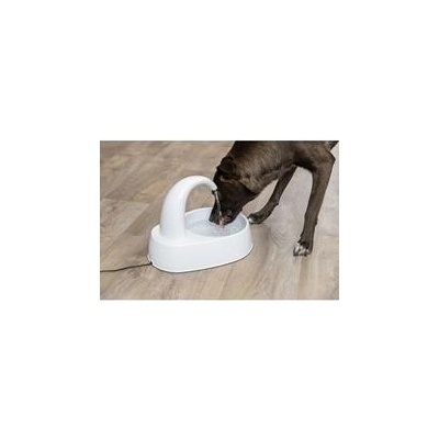 Fontánka na vodu s oblým kohoutkem, 2,5 l/25 x 24,5 x 35 cm, plast, bílá (RP 2,90 Kč) 1 ks
