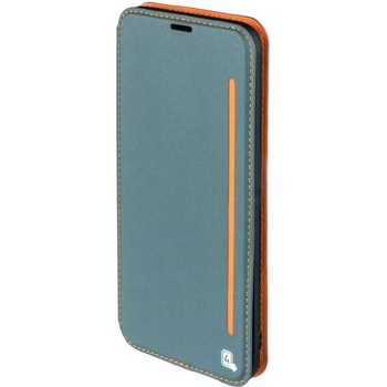 4smarts Flip Case Two Tone - кожен калъф с поставка и отделение за кр. карта за Samsung Galaxy A3 (2017) (син)