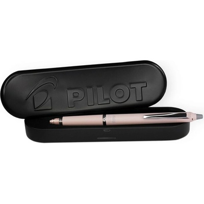 Pilot FriXion Clicker Zone 07 světle růžové v kovové krabičce