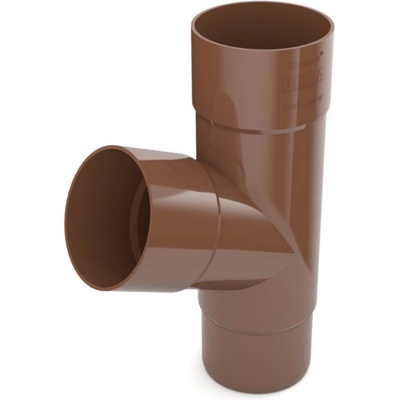 Covernit Plastové napojenie do zvodu PVC 90 mm hnedá