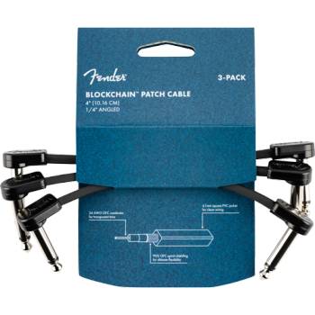 Image 1 of Fender Blockchain Patch Cables 10 cm A-A 3-pack