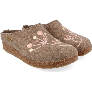 Haflinger Дамски пантофи Haflinger Women's Grizzly Amaya Slippers - Peat - размер 37 (EU) (126-0665-0212)