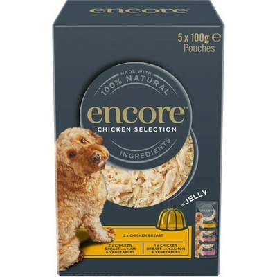 Encore Dog Chicken Selection in Jelly Multipak 5 x 100 g