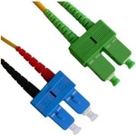 Conneu Оптични пач корди SC/APC - SC/UPC сингъл мод, дуплекс, 1.5м (CNFJ-SCASCOS2DYE3mm-1.5)