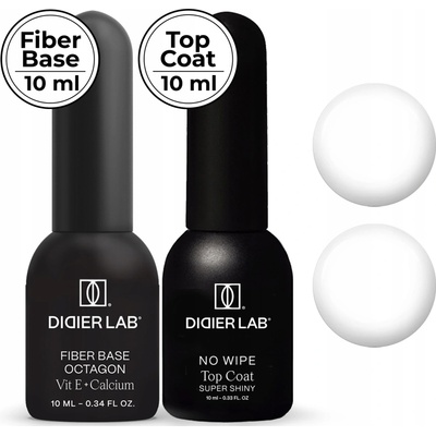 Didier Lab SADA: Fiber Baze Octagon + Vrchní lak Super Shiny