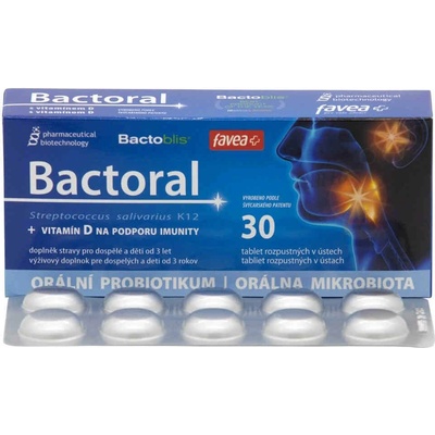 Favea Bactoral plus vitamín D 30 tablet – Zboží Dáma