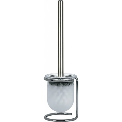 Spirella WC štětka LEVEL se skleněnou nádobou bílá 10 41909