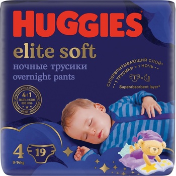 Huggies Elite Soft Pants OVN 4 9-14 kg 19 ks