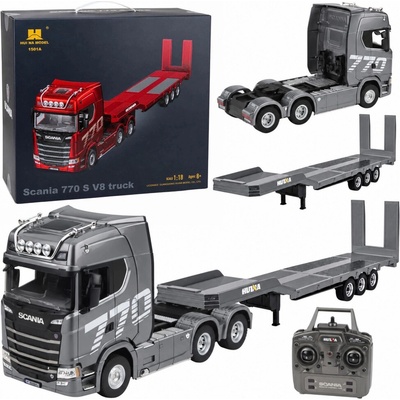Huina RC kamión Scania 770S s prívesom RTR v mierke 1:18