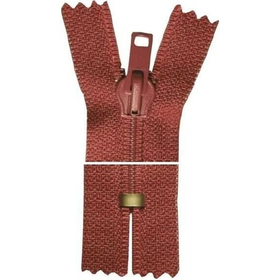 Spirálový zip, nedělitelný - 16cm - vínový - Koh-i-noor - BALENÍ 10 ks