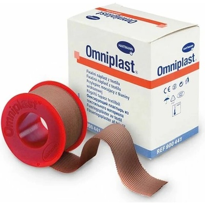Omniplast náplast na cívce textilní 2,5 cm x 5 m