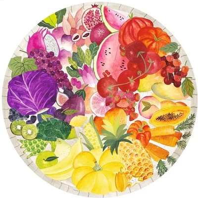 Ravensburger - Puzzle Fruits and Vegetables round 500 - 500 piese