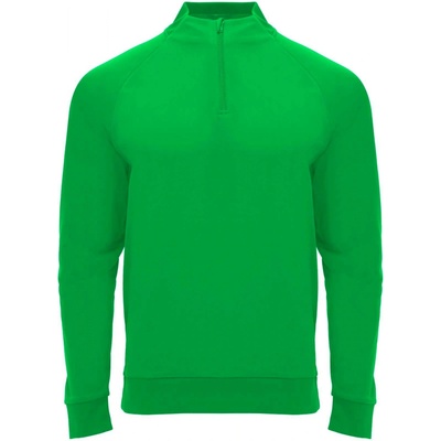Epiro unisex mikina s dlhým rukávom a štvrtinovým zipsom zelená Fern