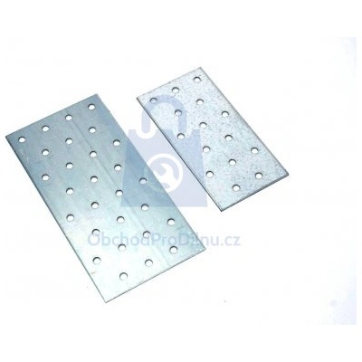Deska spojovací pozinkované, otvory pr. 3 mm/5mm 160 x 380 x 2 mm - hobby balení, balení 1 ks