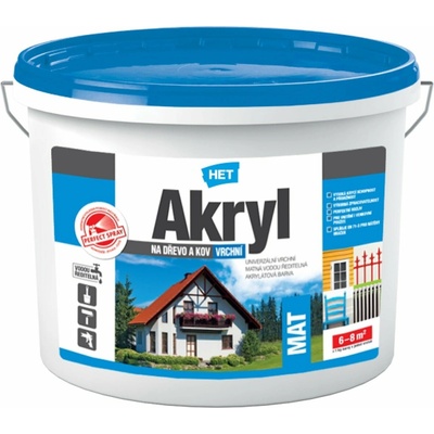 Het Akryl mat 3 kg Okrová