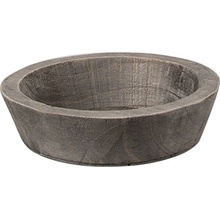 Clayre & Eef Hnědá antik dřevěná dekorační miska 15x4 cm