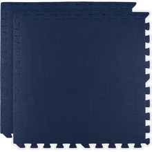 Divio Pěnový koberec MAXI COLOR 2 ks 62x62x1 cm tmavě modrý