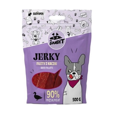 MR. BANDIT Jerky kačacie filé pre psy 500 g
