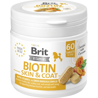 Brit Dog Vitamins Biotin Skin&Coat 120 g 60 tbl