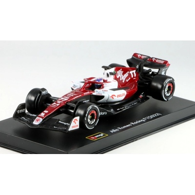 Bburago Alfa Romeo F1 C42 Orlen Racing 77 2022 s figurkou řidiče 1:43