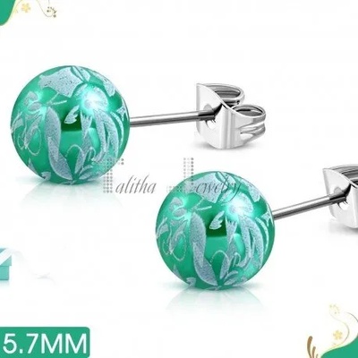 Talitha Обеци „Зелени топчета