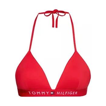 Tommy Hilfiger horný diel FIXED TRIANGLE PADDED BIKINI TOP UW0UW04109XLG červená