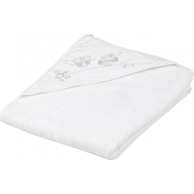 TEGA BABY Osuška s kapucňou Sovičky 100x100cm biela