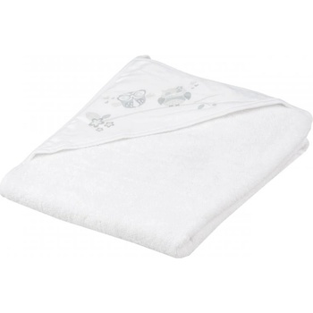 TEGA BABY Osuška s kapucňou Sovičky 100x100cm biela