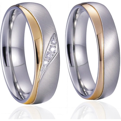 Steel Wedding Snubné prstene chirurgická ocel SSPL020