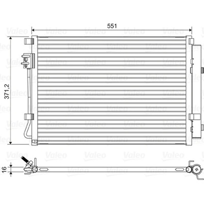 Kondenzátor klimatizace VALEO 822581
