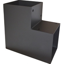 Domax Trámová spojka L 100, Čierna 102x206x204x2,0