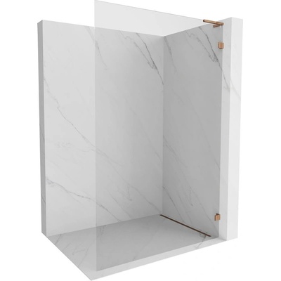 Mexen Lunar L стена за душ Walk-in дясна 80 x 200 cm, прозрачна 8 mm, розово злато - 830L-080-000-60-00-P (830L-080-000-60-00-P)