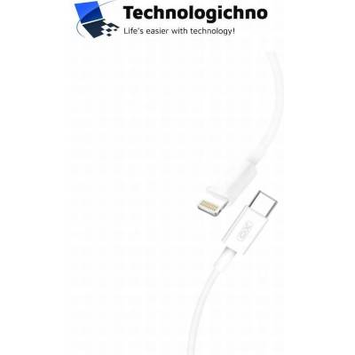 Кабел Type C - Lightning PD XO-NB113 1M 2A White (XO-NB113)