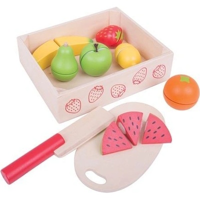 Bigjigs Toys potraviny Krájení ovoce v krabičce