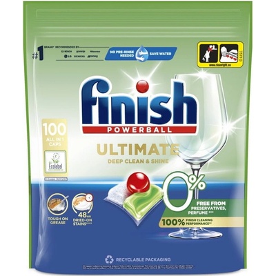 Finish Ultimate 0% Tablety do Myčky 100 ks – Zboží Mobilmania