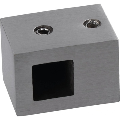 Držák profilu 12 x 12 mm (L), plochý, broušená AISI 304