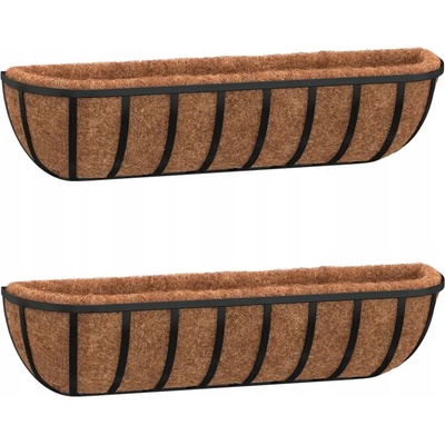 VidaXL Květináč 91 x 20 x 23 cm plast černý