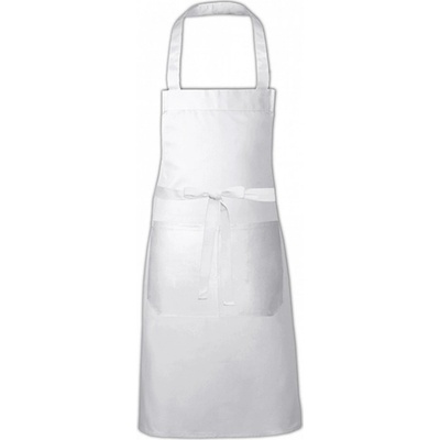 Link Kitchen Wear Hobby zástěra s přední kapsou Bílá X994
