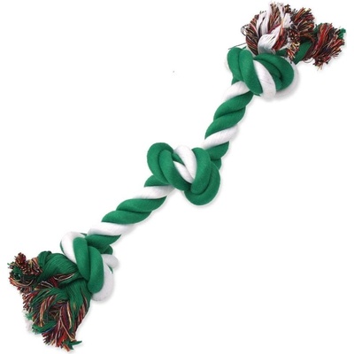 Dog Fantasy Hračka uzol bavlnený zeleno biely 3 knôty 40 cm
