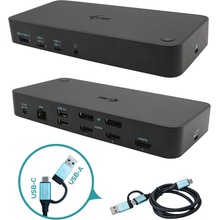 i-tec USB 3.0 / USB-C / Thunderbolt, 3x 4K Docking Station + Power Delivery 100W CATRIPLEDOCKPDPRO